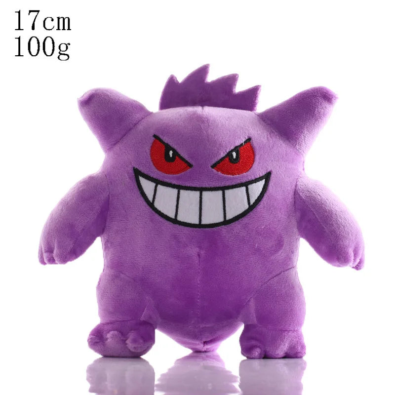 Anime Pokemon Gengar Plush Gastly Evolution Haunter Stuffed Doll Kawaii Cartoon Gengar Peluche Xmas Birthday Gifts for Kids