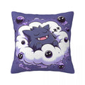 Japanese Anime Pokemon Gengar Cartoon Pillow Cover Soft Pillow Case Cushion Cover Cute Fun Pillowcases for Sofa Home Decoration