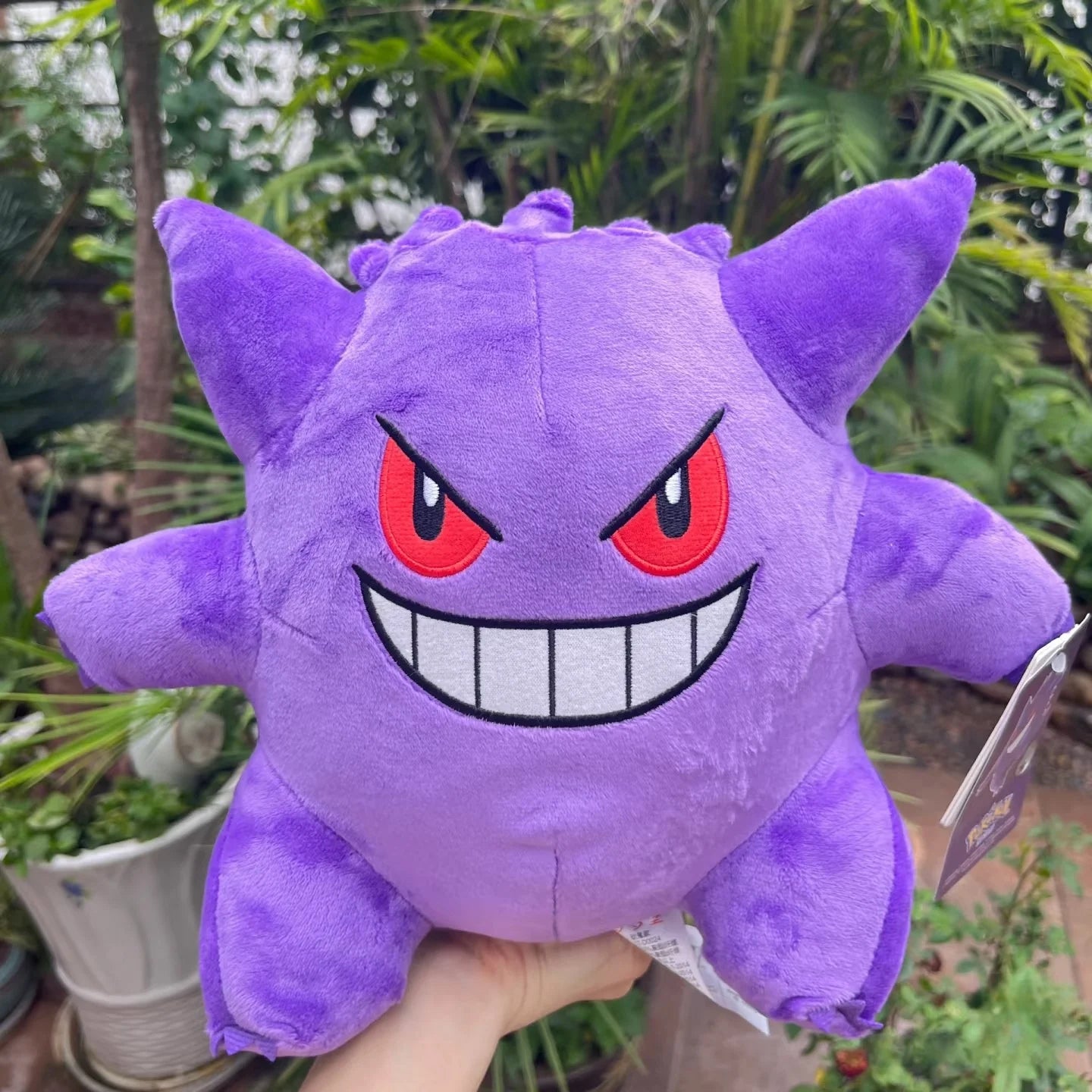 Anime Pokemon Gengar Plush Gastly Evolution Haunter Stuffed Doll Kawaii Cartoon Gengar Peluche Xmas Birthday Gifts for Kids