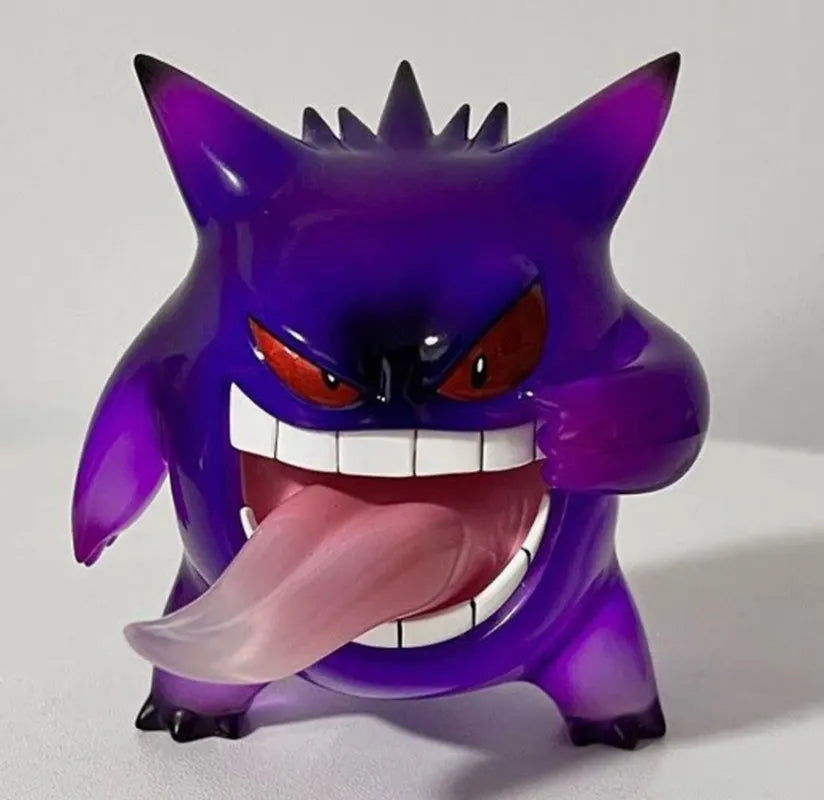 New Anime Gengar Action Figure Transparent Desktop Collectible Ornament Pvc Model Characters Doll Kids Toy Birthday Gift