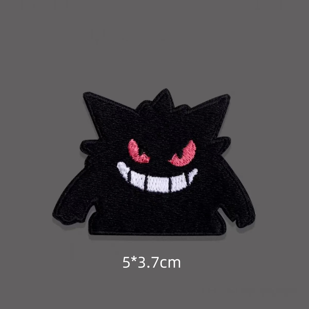 Original Pokemon 3 Style Gengar Patch DIY Badge Cloth Patch Embroidery Clothing Bag Sticker down Jacket Denim Xmas Gift