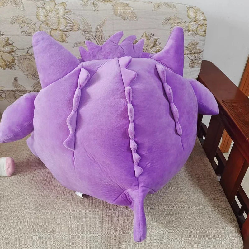 Pokemon Gengar Cartoon Anime Kawaii Elf Sleep Pillow Dual Purpose Nap Blanket Toys Doll Super Soft Big Mouth Gifts 50X45Cm